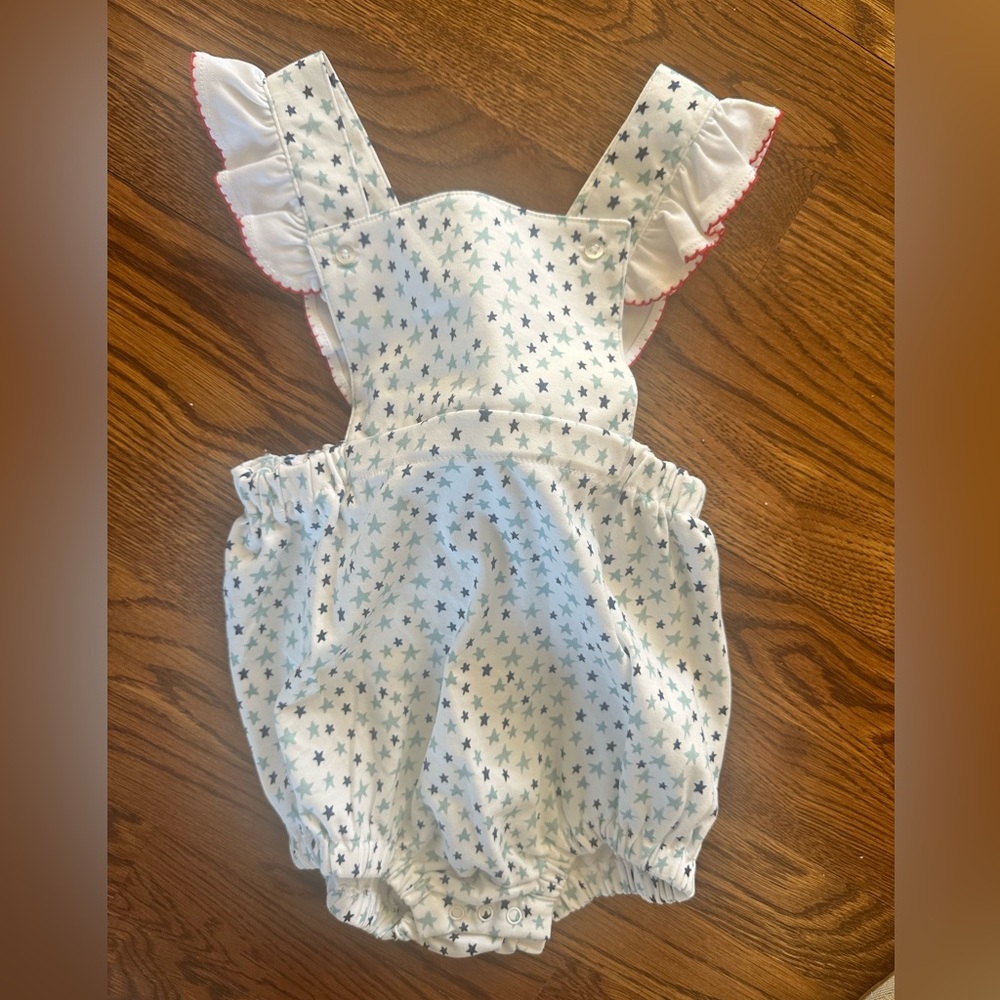 Starry White Kids One Piece